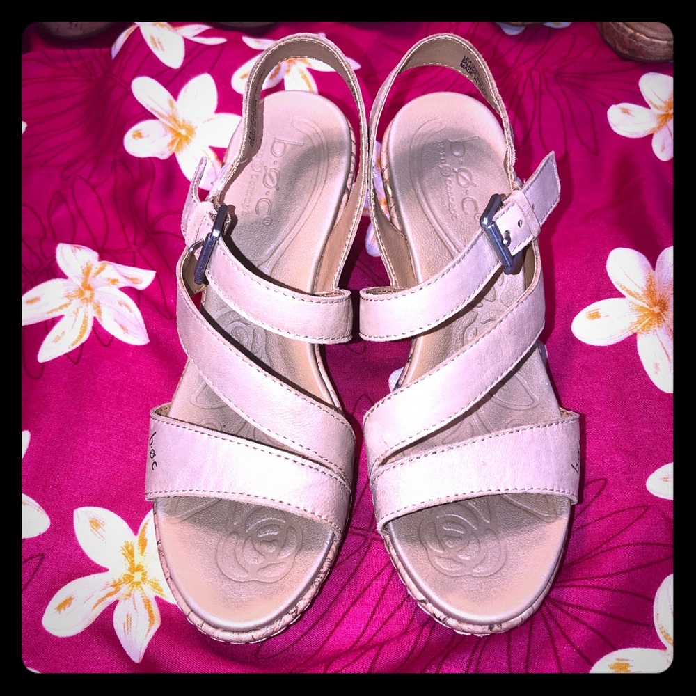 b.o.c. Platform Wedge Sandals